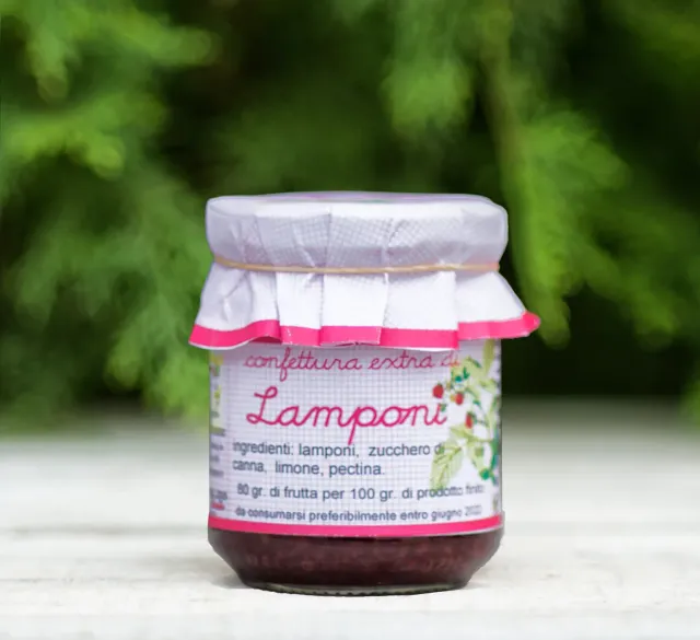 Agriturismo Bosco del Fracasso Confettura Extra di Lamponi profumata