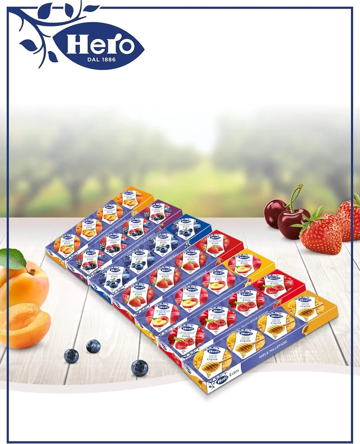 Hero Light Poker confettura fragole 30x100g senza conservanti