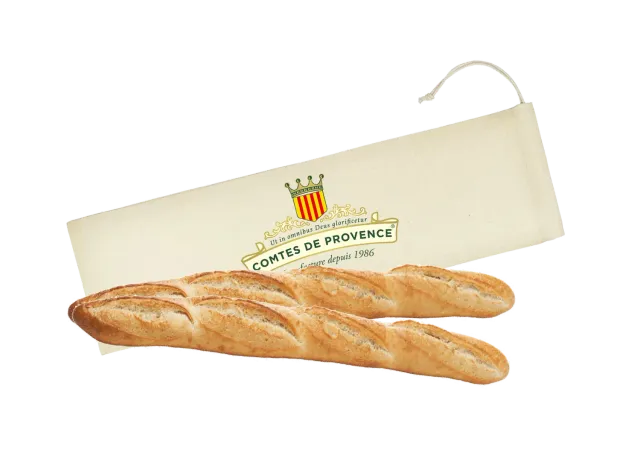 Les Comtes de Provence sacchetto pane cotone baguette