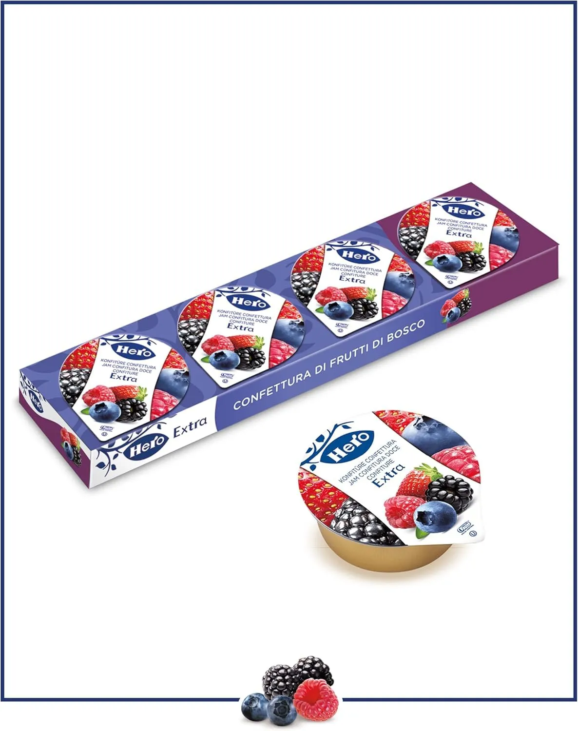 Hero Light Poker Frutti di Bosco confettura monodose 20x100g