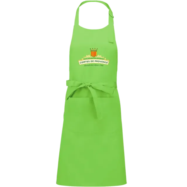 Les Comtes de Provence Verde Lima grembiule cucina lime