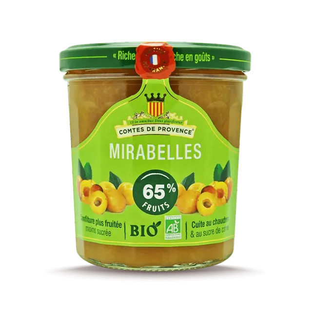Les Comtes de Provence Bio confettura mirabelle alleggerita zucchero