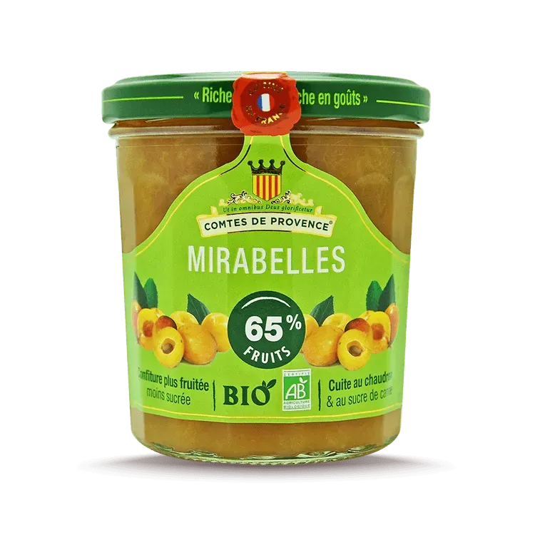 Les Comtes de Provence Bio confettura mirabelle alleggerita zucchero