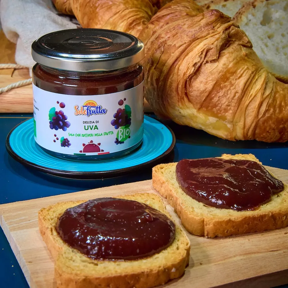 SoloFrutta Delizia uva bio confettura zucchero uva