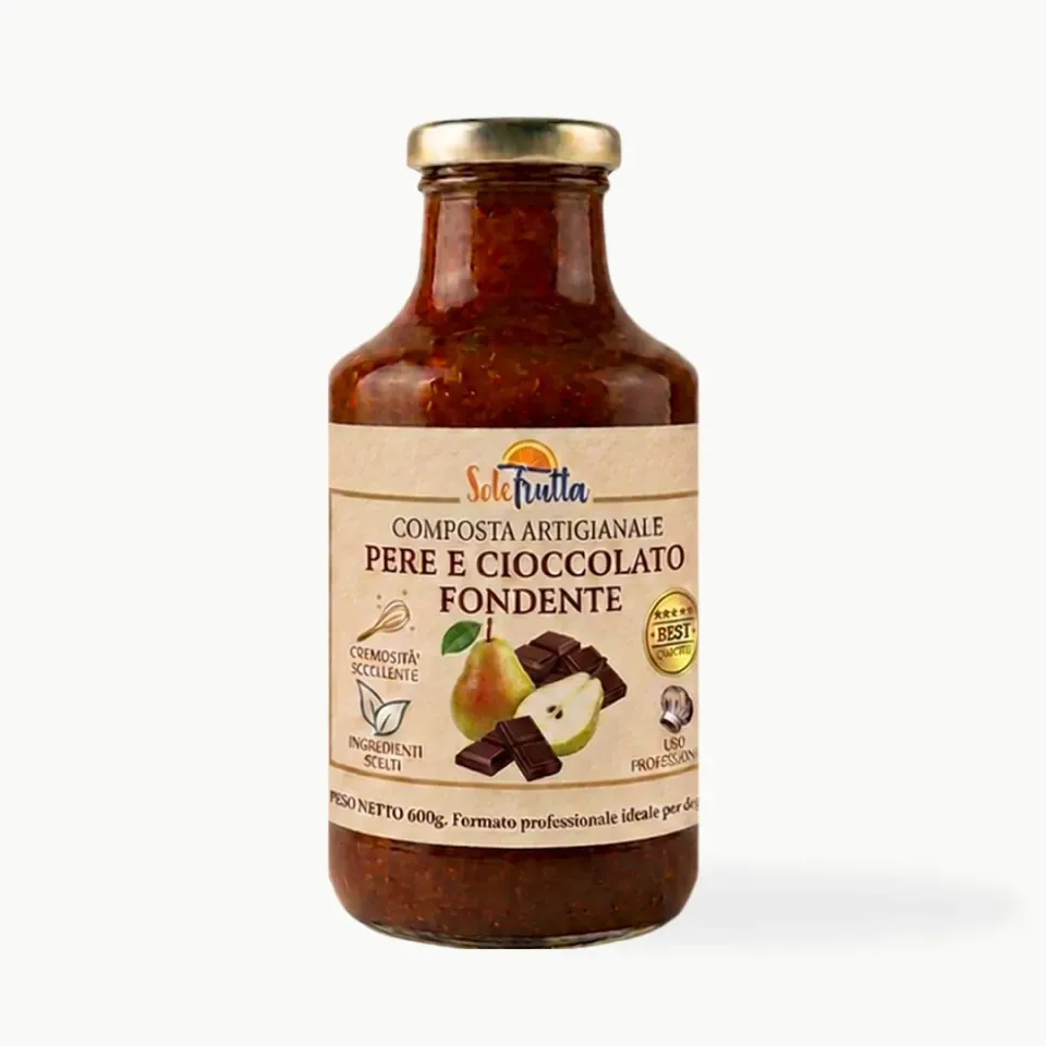 SoloFrutta Pere e Cioccolato confettura 600g al cacao