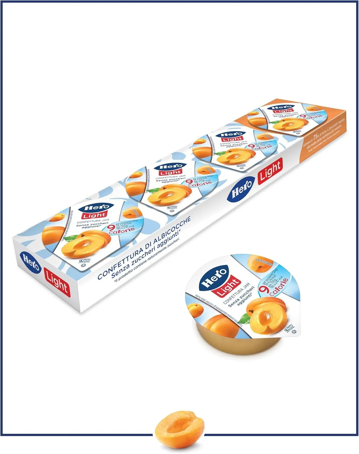 Hero Light Poker Albicocca confettura senza zuccheri 20x80g