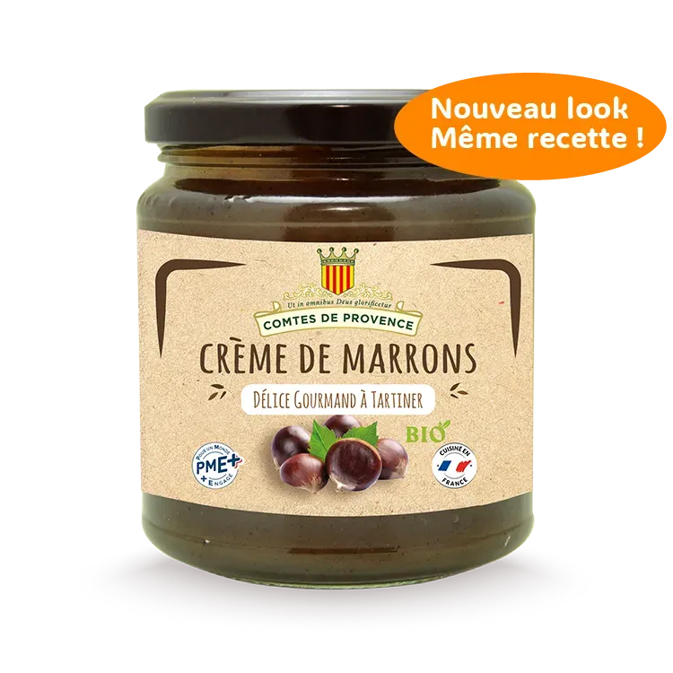 Les Comtes de Provence Bio Crema Castagne 320 g con pezzetti