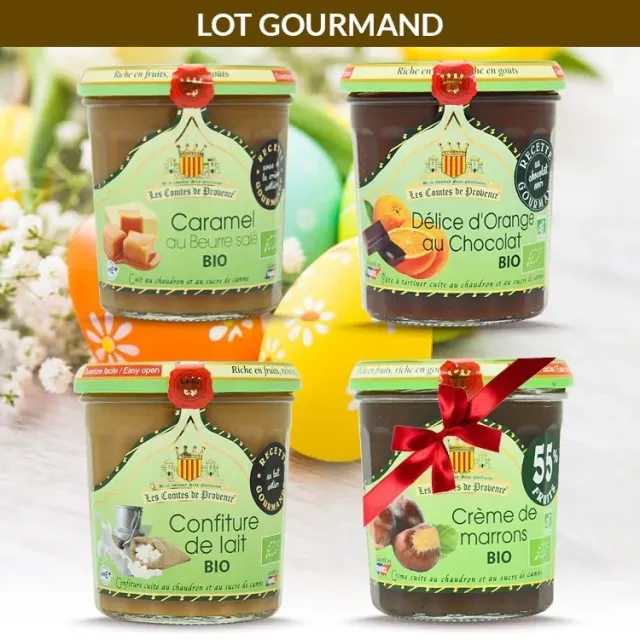 Les Comtes de Provence Pasqua set 4 confetture bio