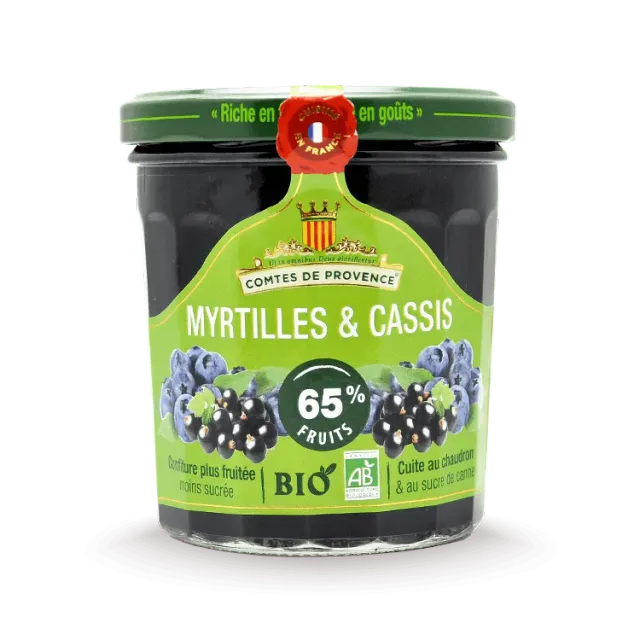 Les Comtes de Provence confettura bio mirtillo e ribes nero