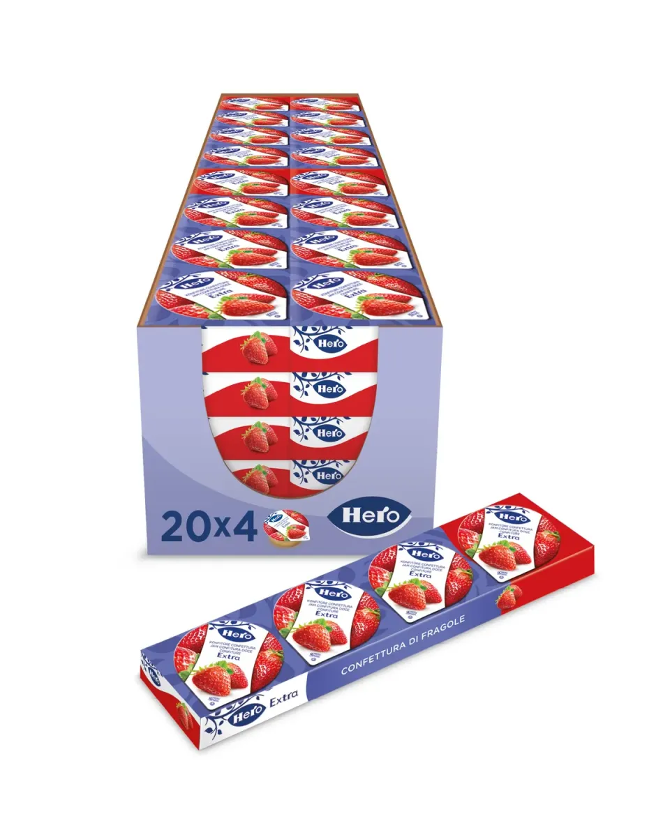 Hero Light Poker confettura fragole 30x100g senza conservanti