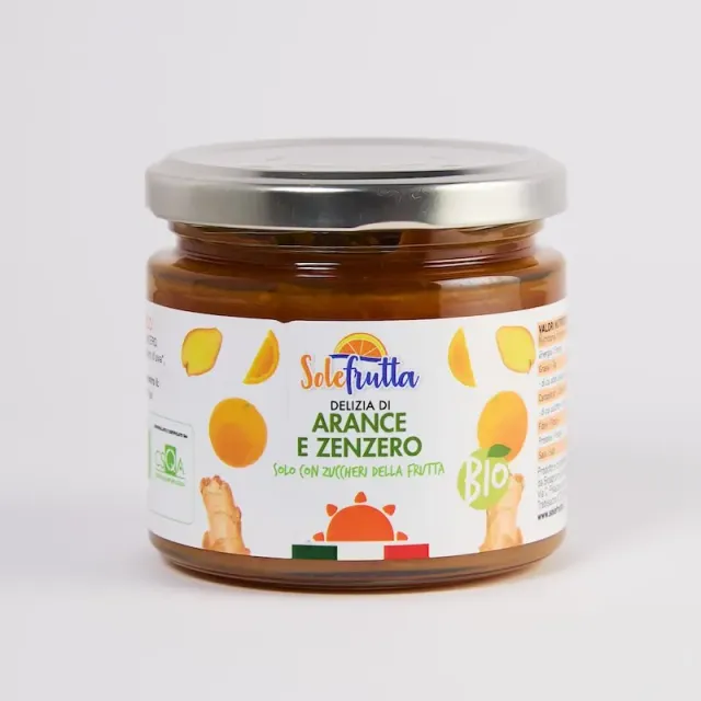 SoloFrutta Delizia Arance Zenzero marmellata bio agrumi
