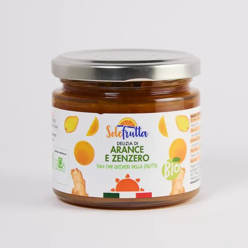 SoloFrutta Delizia Arance Zenzero marmellata bio agrumi