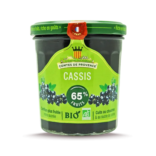 Les Comtes de Provence confettura bio ribes nero poco zucchero