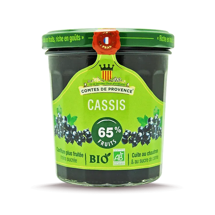 Les Comtes de Provence confettura bio ribes nero poco zucchero