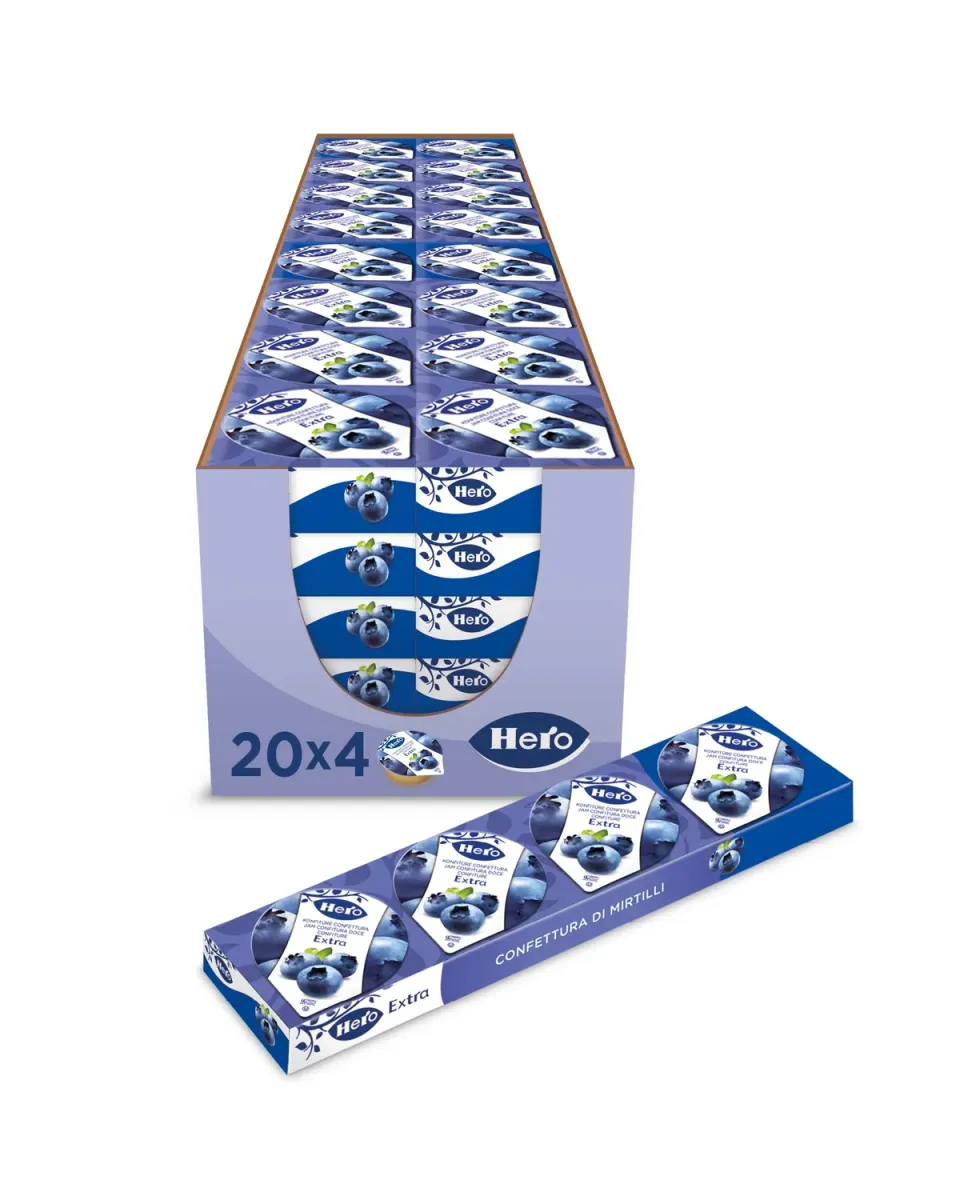 Hero Light Poker Mirtilli confettura monodose 20x100g