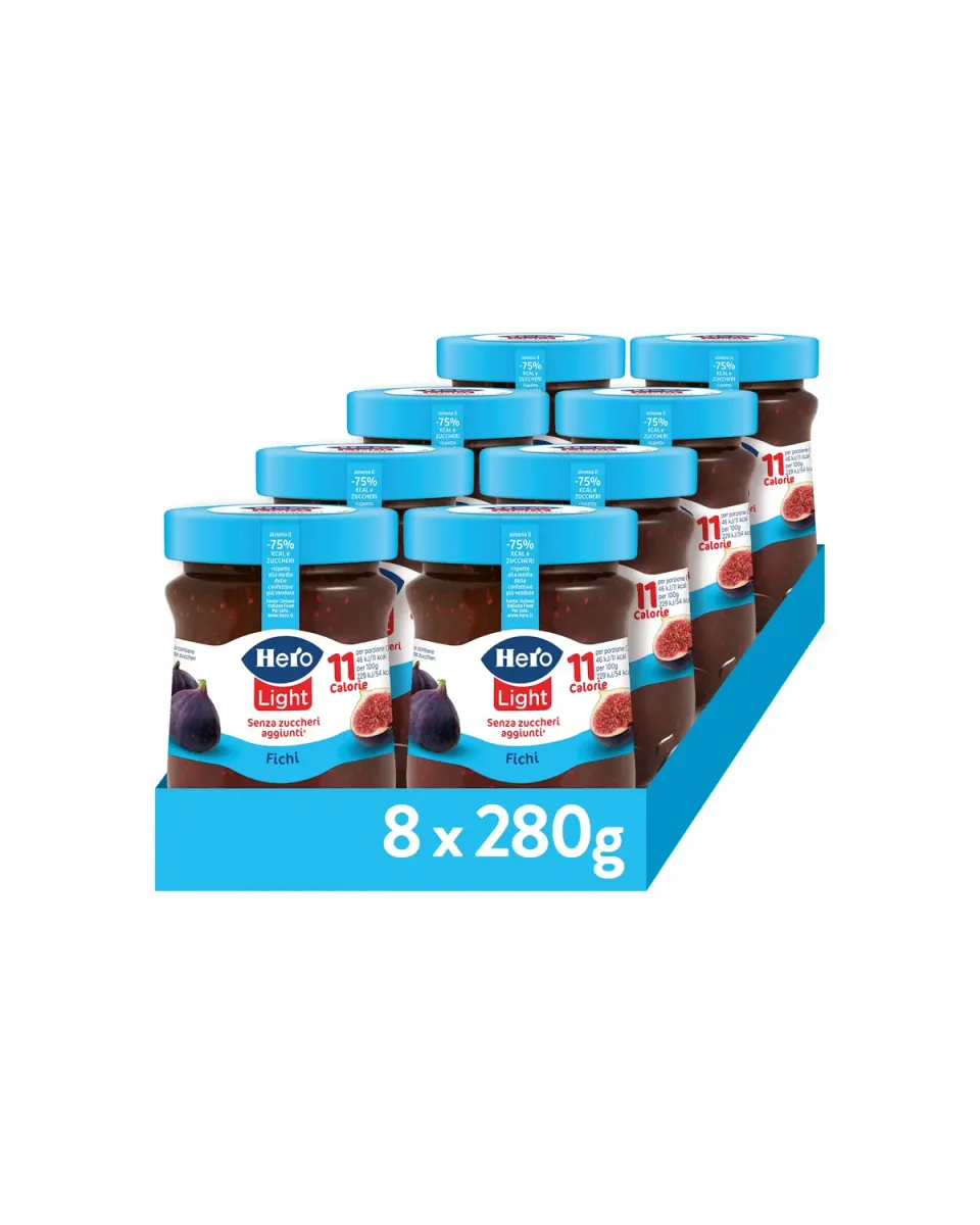 Hero Light Fichi confettura senza zuccheri 8x280g
