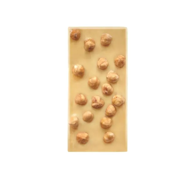 Stringhetto Tavoletta Bianca con Nocciole 100 g cioccolato bianco