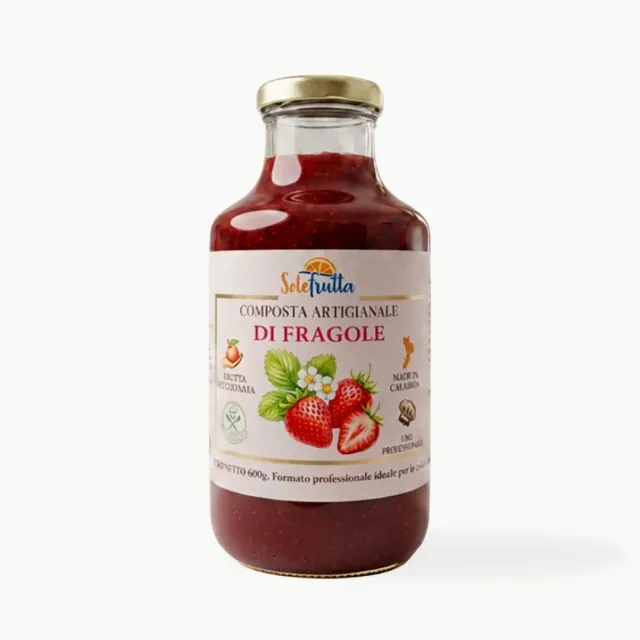 SoloFrutta conserva fragole 600g dolce dispenser
