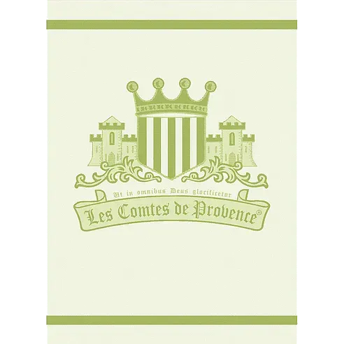 Les Comtes de Provence strofinaccio cucina cotone verde