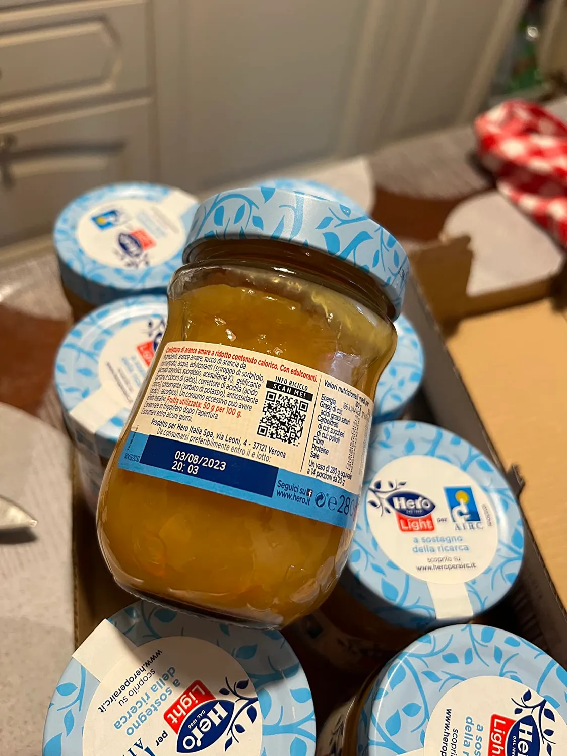 Hero Light Arance Amare marmellata 8x280g agrumata