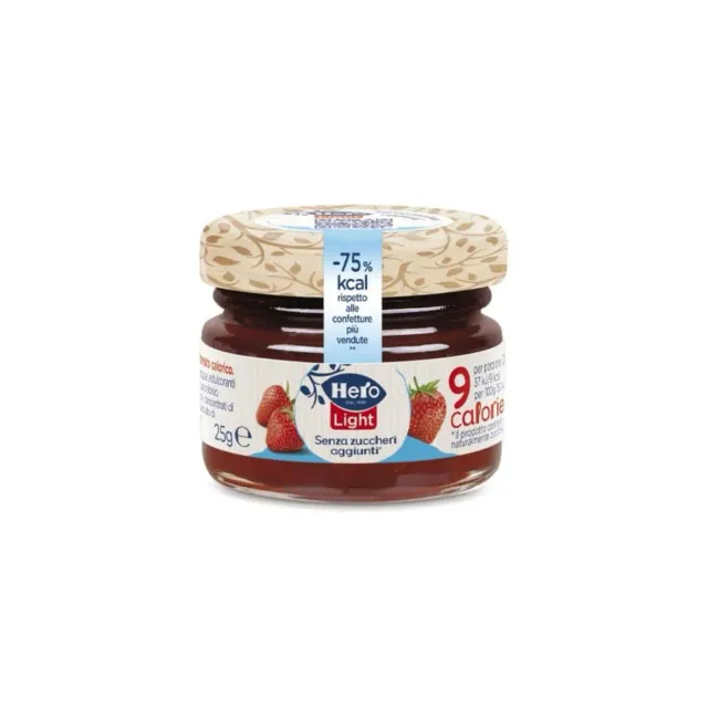 Hero Light confettura fragola monodose 48x25g senza zuccheri