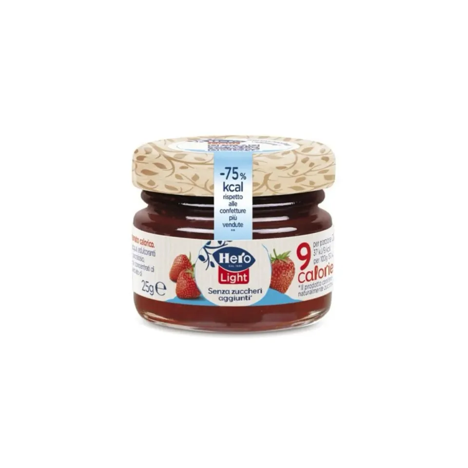 Hero Light confettura fragola monodose 48x25g senza zuccheri