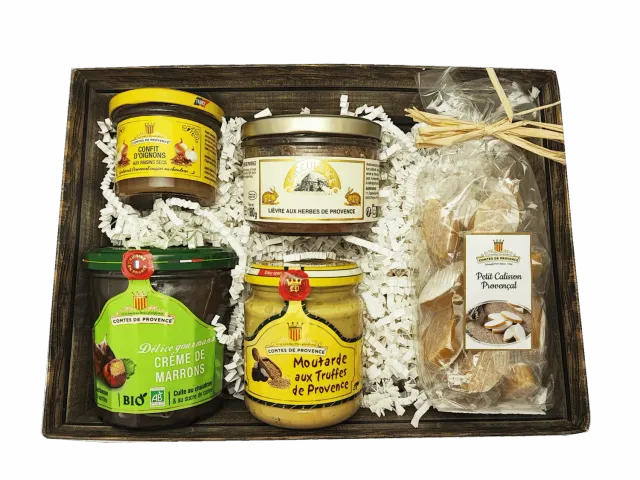 Les Comtes de Provence Panier Gourmand cestino 5 pezzi