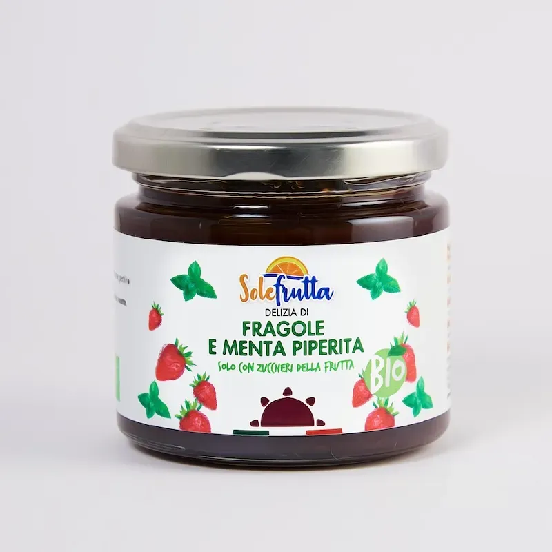 SoloFrutta Delizia Fragole Menta confettura bio fragole 60%