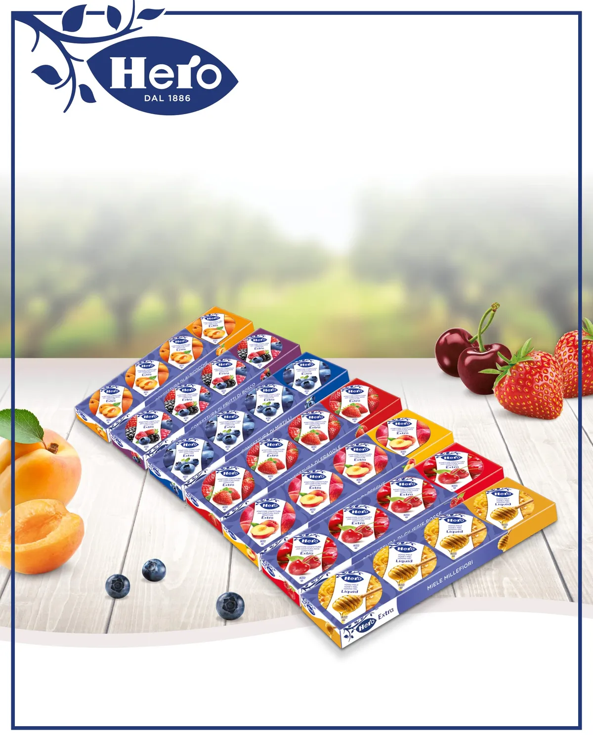 Hero Light Poker confettura frutti di bosco 30x100g senza conservanti