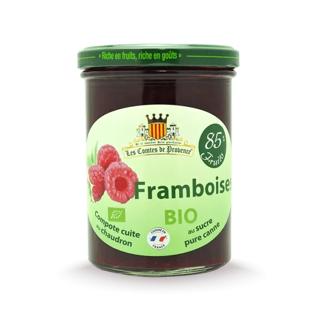 Les Comtes de Provence Bio composta di lamponi bio