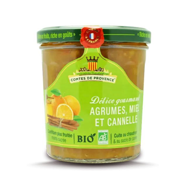 Les Comtes de Provence Agrumi confettura bio miele cannella