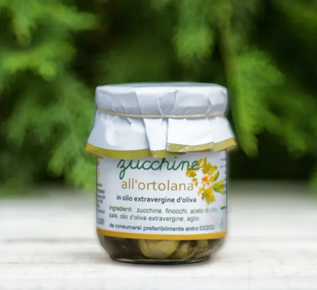 Bosco del Fracasso Zucchine all'Ortolana sottolio 200g finocchio