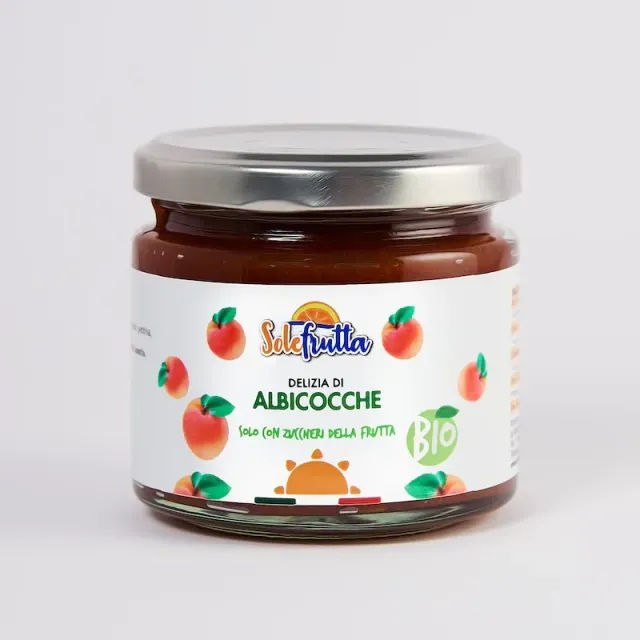 SoloFrutta Delizia Albicocche Bio confettura zucchero d'uva