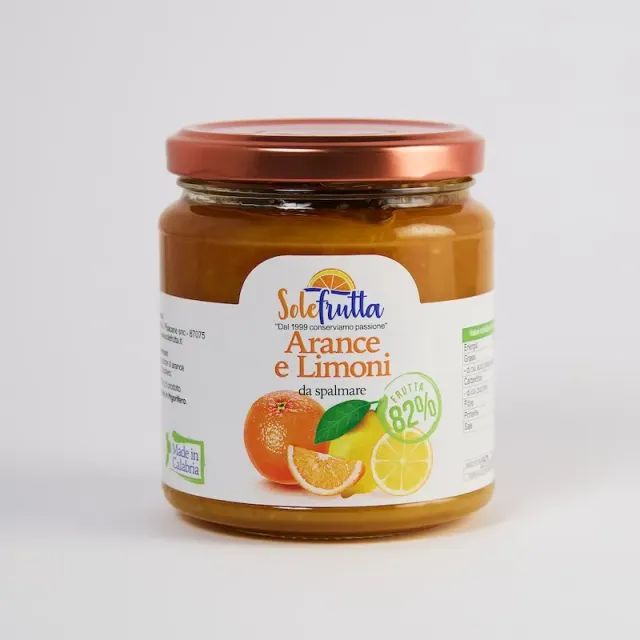 SoloFrutta Marmellata Arance e Limoni Spalmabile Agrumata