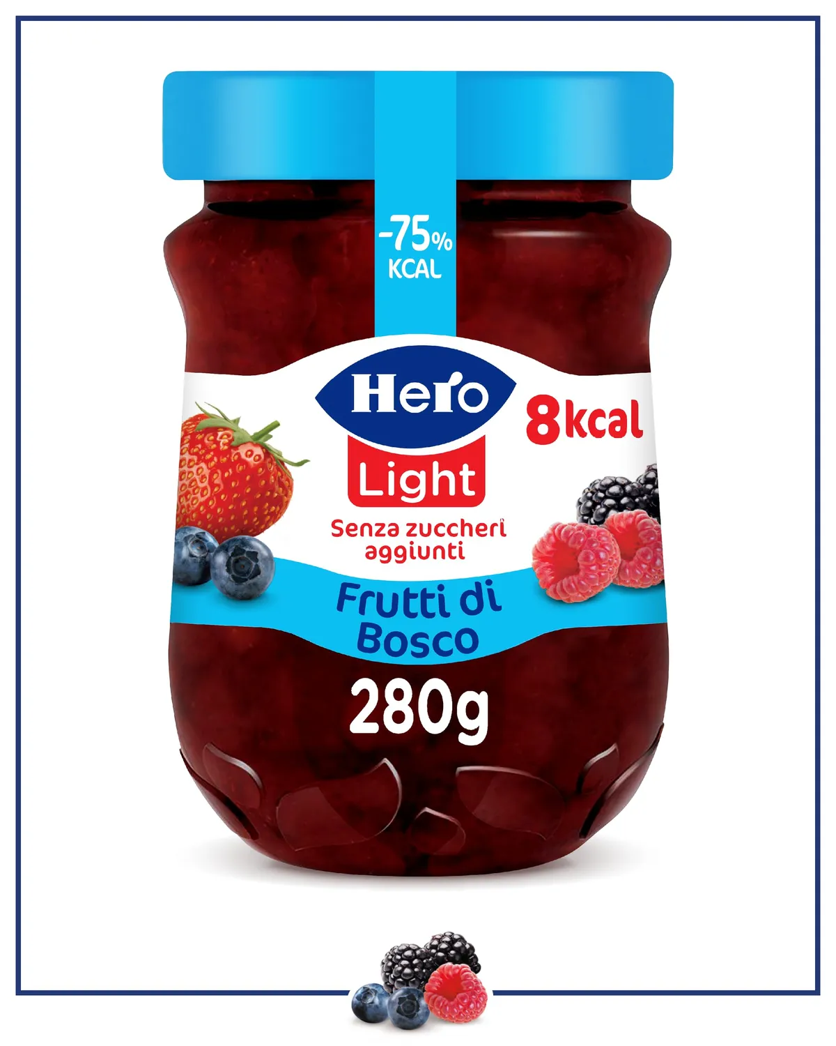 Hero Light Frutti di Bosco confettura 8x280g ipocalorica