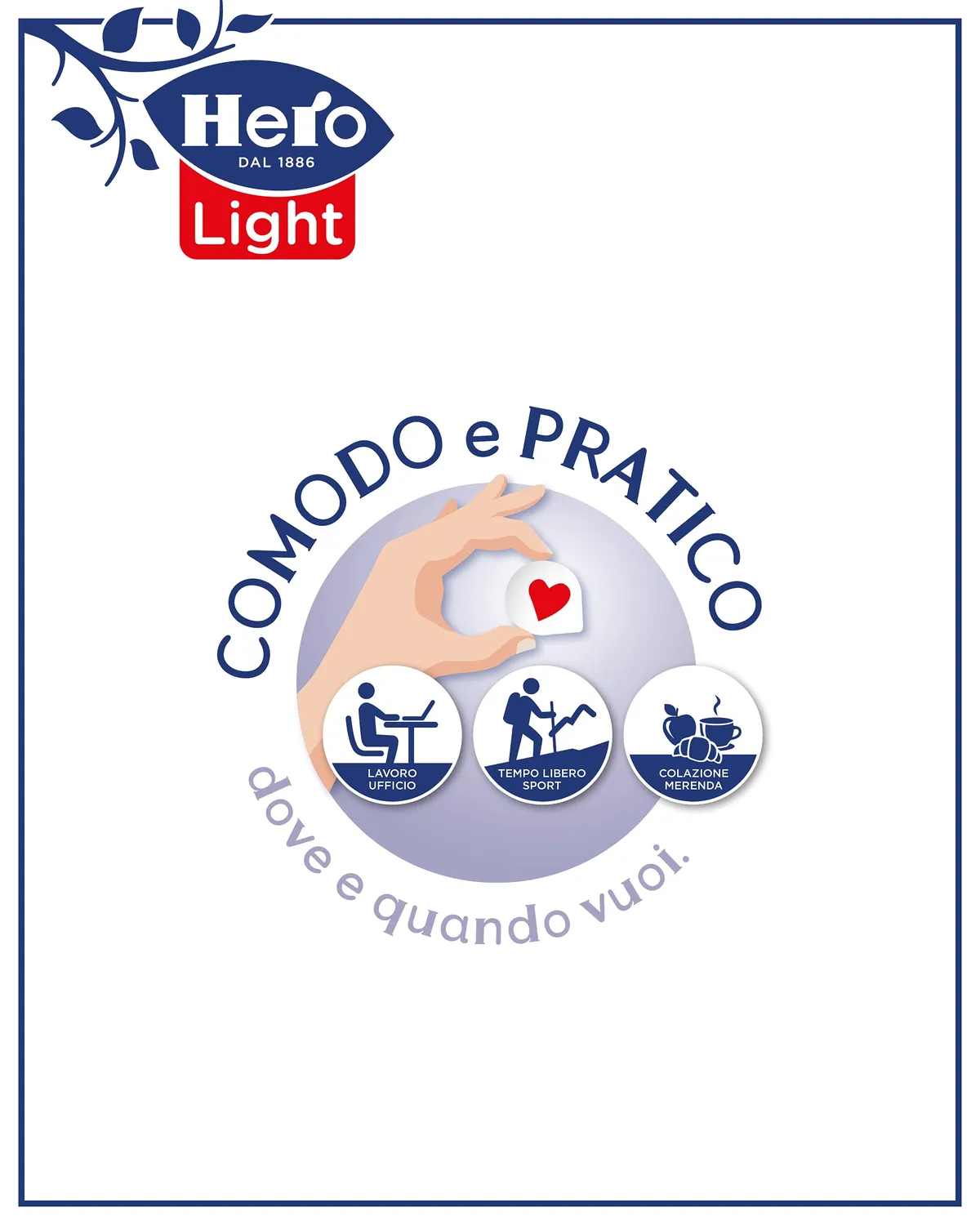 Hero Light confettura albicocche light 30x100g monoporzioni