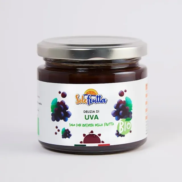 SoloFrutta Delizia uva bio confettura zucchero uva