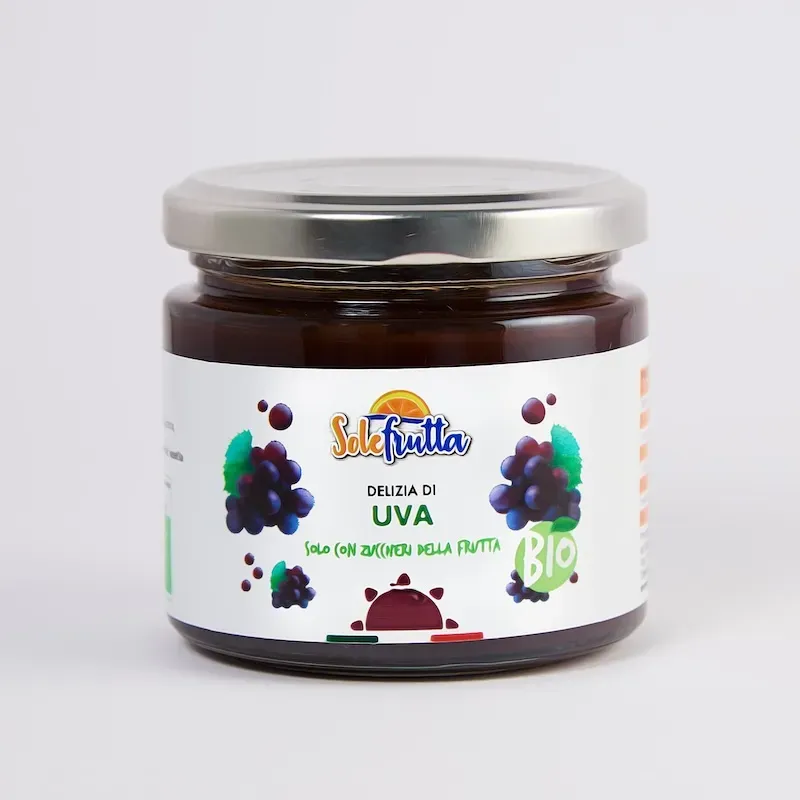 SoloFrutta Delizia uva bio confettura zucchero uva