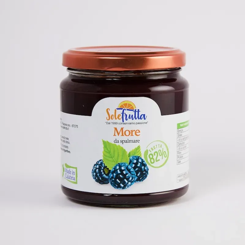 SoloFrutta Confettura Extra di More vasetto dolce acidula