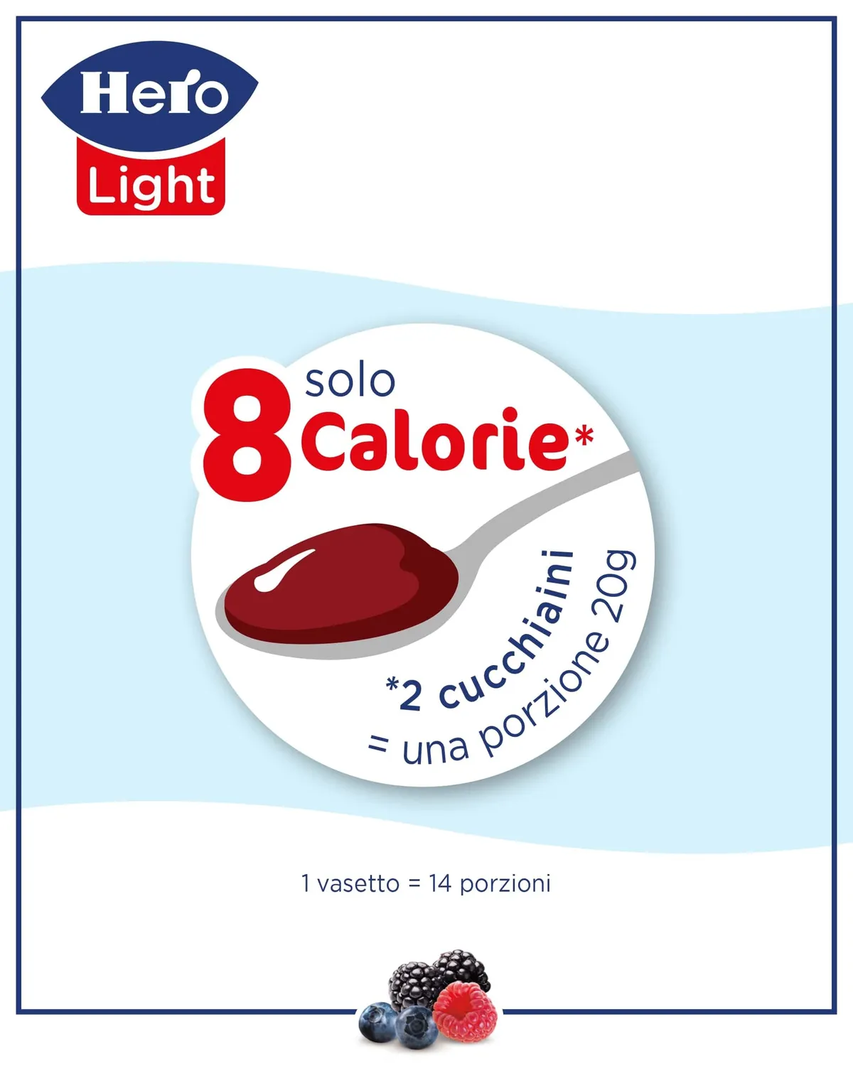 Hero Light Frutti di Bosco confettura 8x280g ipocalorica