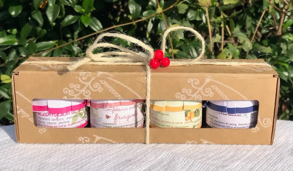 Agriturismo Bosco del Fracasso Confezione Regalo 4 vasetti frutta 40g