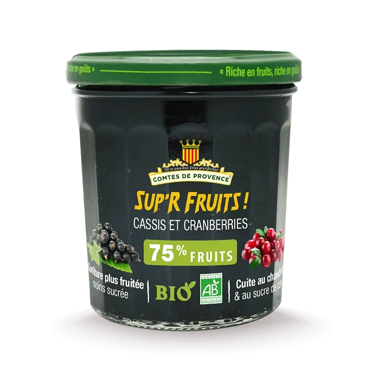 Les Comtes de Provence Ribes Cranberry Bio confettura superfruit