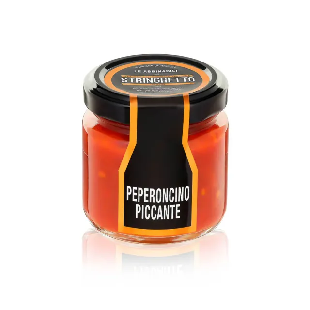 Stringhetto Peperoncino piccante vasetto abbinabile formaggi