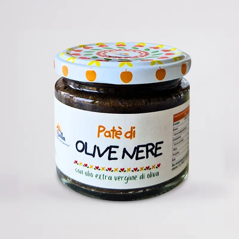 SoloFrutta Paté Olive Nere 180 g cremoso mediterraneo