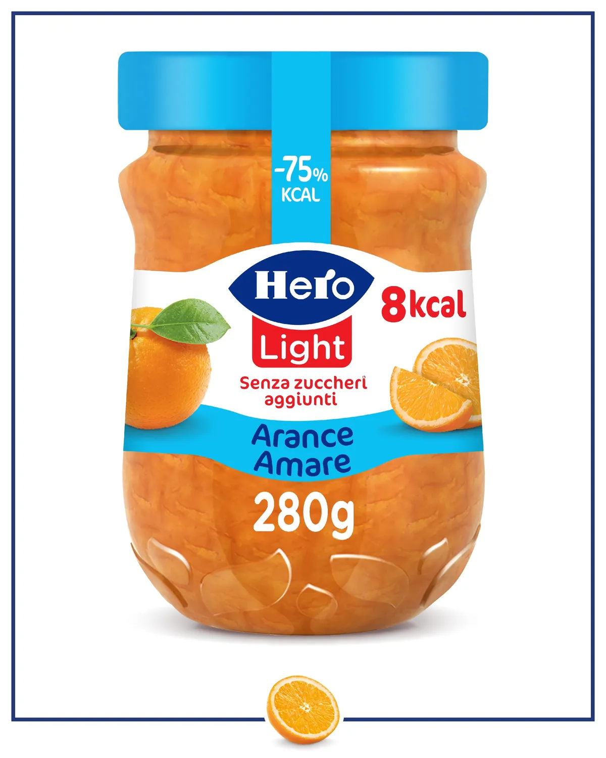 Hero Light Arance Amare marmellata 8x280g agrumata