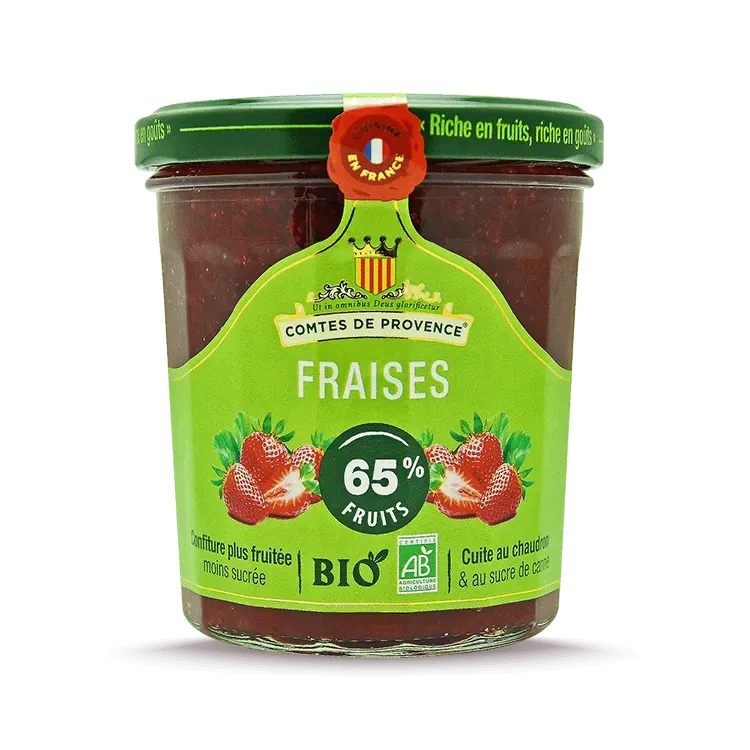 Les Comtes de Provence Bio confettura fragole 65% frutta
