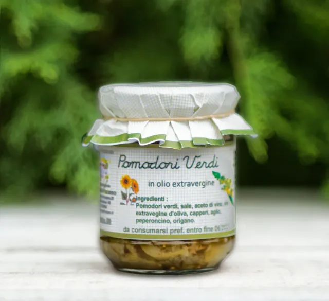 Agriturismo Bosco del Fracasso Pomodori verdi sottolio extravergine