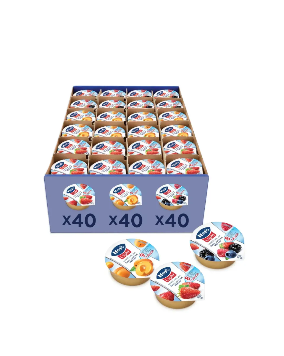 Hero Light Assortita confettura monodose 120x20g 3 gusti