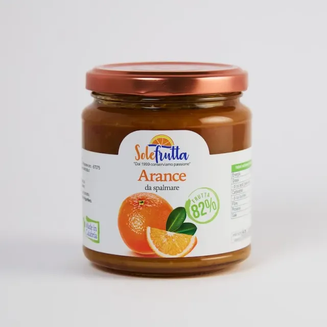 SoloFrutta Marmellata di Arance confettura spalmabile agrumi