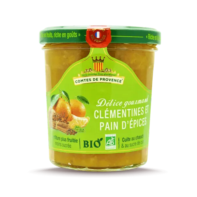 Les Comtes de Provence Bio confettura clementina pan di spezie